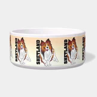Shetland Sheepdog Kibble Bowl