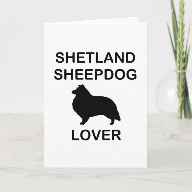 Shetland Sheepdog Lover Card (Front)