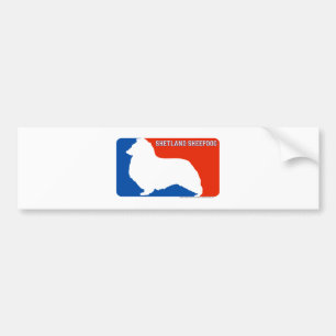 Shetland Sheepdog Major League Dog Bumper Sticker