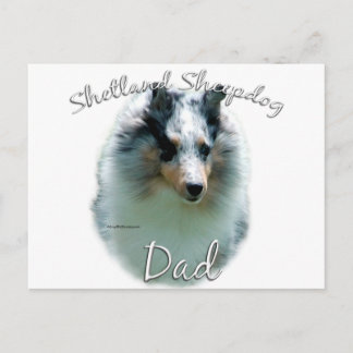 Shetland Sheepdog (merle) Dad 2 Postcard