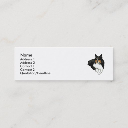 Customizable Shetland Sheepdog  Business Card