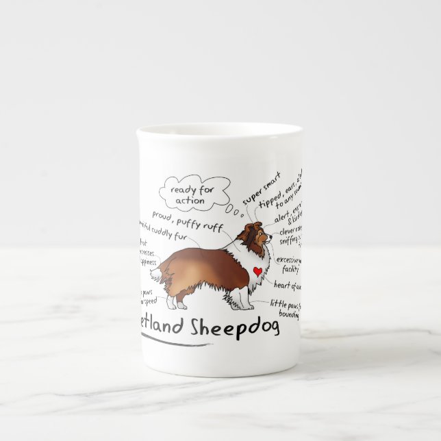 Shetland Sheepdog mug (Front)