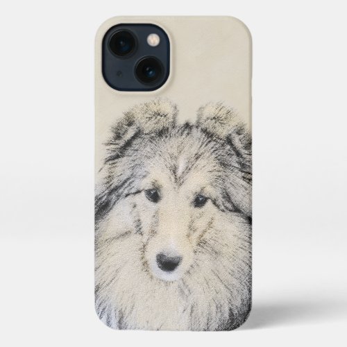 Shetland Sheepdog Painting _ Cute Original Dog Art iPhone 13 Case