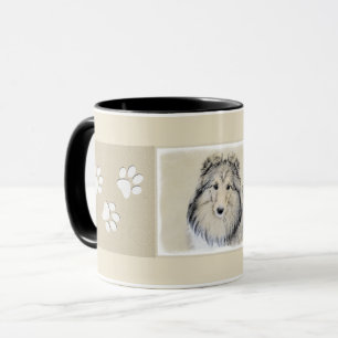 Shetland Sheepdog Painting - Cute Original Dog Art Mug
