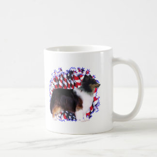 Shetland Sheepdog Patriot Coffee Mug