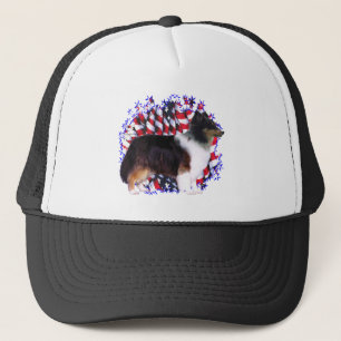 Shetland Sheepdog Patriot Trucker Hat