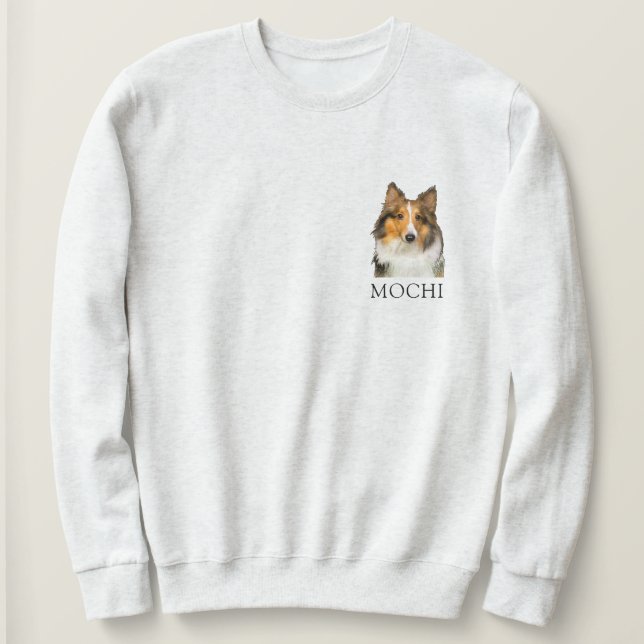 Shetland Sheepdog Personalized Hand Drawing Sweatshirt (Design Front)