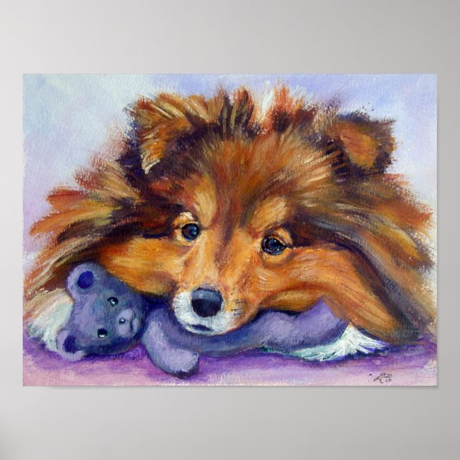 Shetland Sheepdog Print (Front)