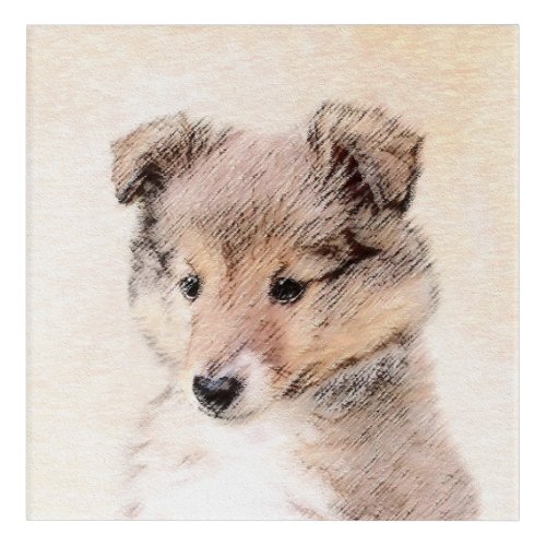 Shetland Sheepdog Puppy Painting Original Dog Art