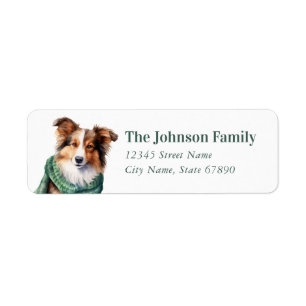 Shetland Sheepdog Return Address Labels