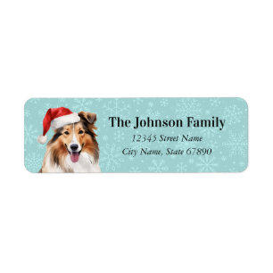 Shetland Sheepdog Return Address Labels