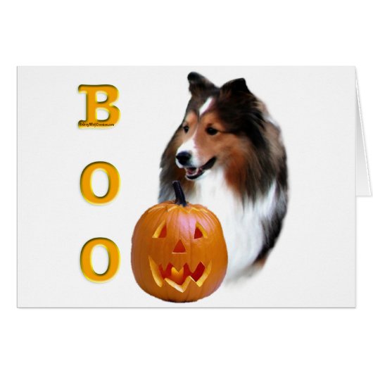 Shetland Sheepdog (sable) Boo Cards (Front Horizontal)