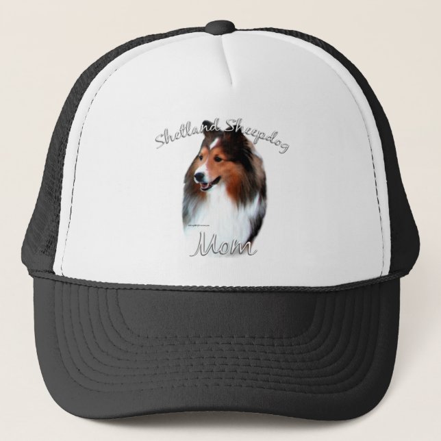 Shetland Sheepdog (sable) Mom 2 Trucker Hat (Front)