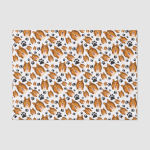 Shetland Sheepdog Scotland Sheltie Dog Puppy Paws Tissue Paper