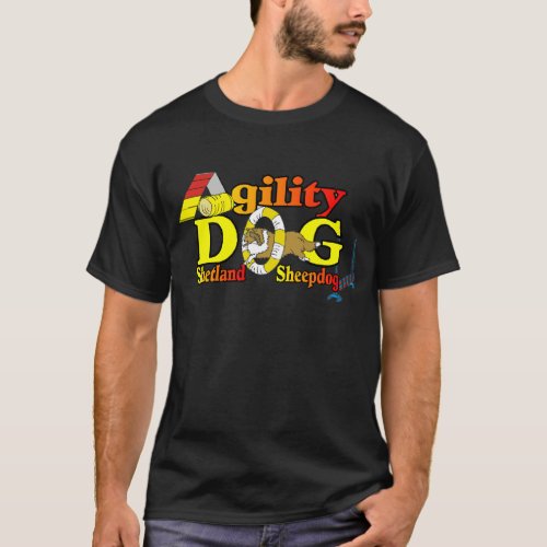 Shetland Sheepdog Sheltie Agility T_Shirt