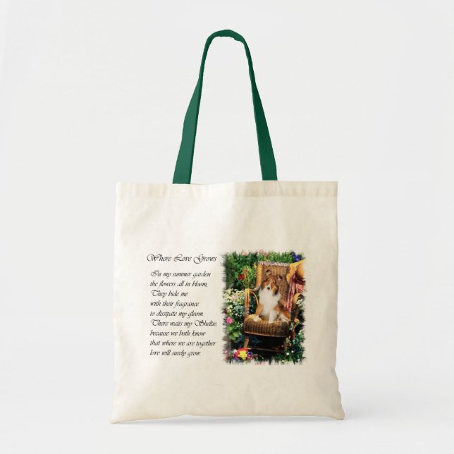 Shetland Sheepdog Sheltie Art Gifts Tote Bag (Front)