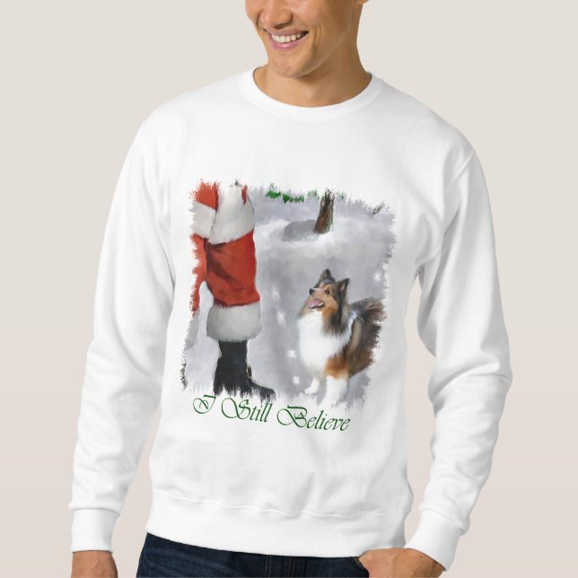 Shetland Sheepdog Sheltie Christmas Gifts Sweatshirt (Front)