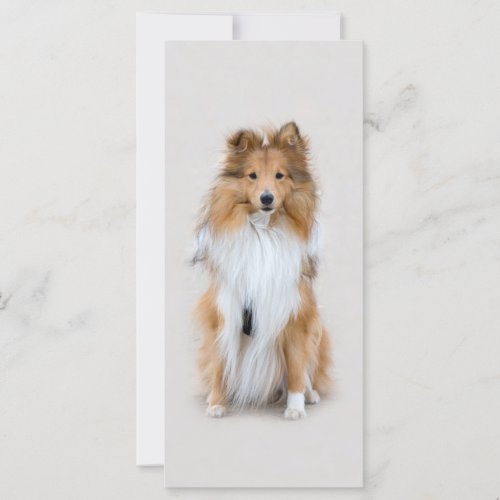 Shetland Sheepdog sheltie dog custom bookmark