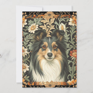 Shetland Sheepdog Sheltie Garden Tapestry Invites