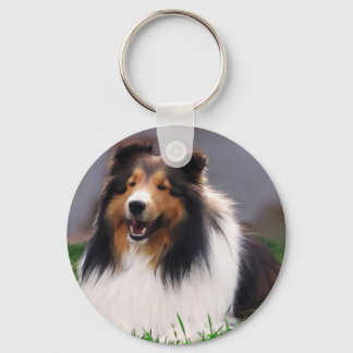 Shetland Sheepdog Sheltie Gifts Keychain