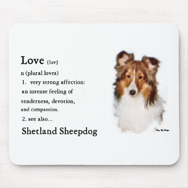 Shetland Sheepdog Sheltie Gifts Mouse Pad (Front)