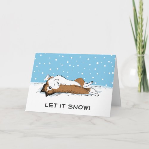 Shetland Sheepdog Sheltie Let it Snow Dog Holiday