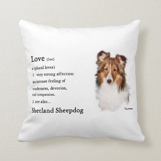 Shetland Sheepdog Sheltie Gifts Throw Pillow