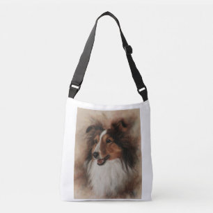Shetland Sheepdog Sheltie smiling Crossbody Bag
