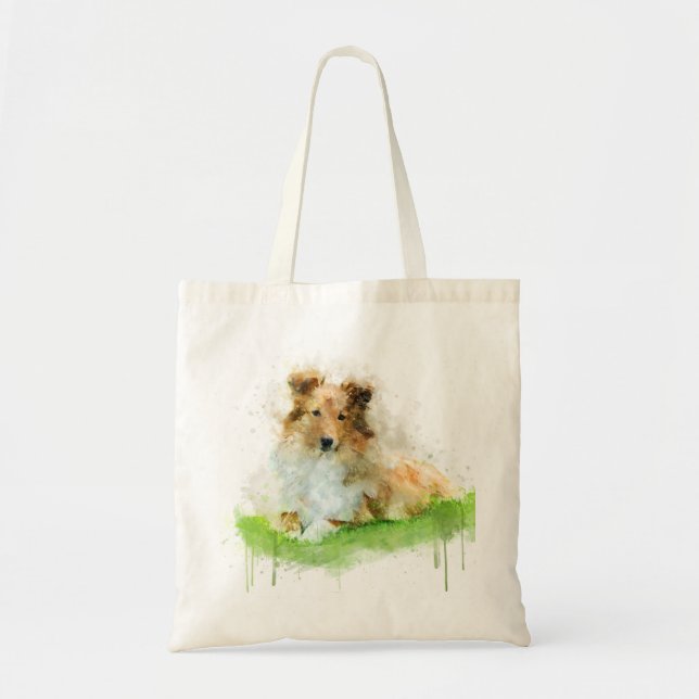 Shetland Sheepdog / sheltie Tote Bag (Front)