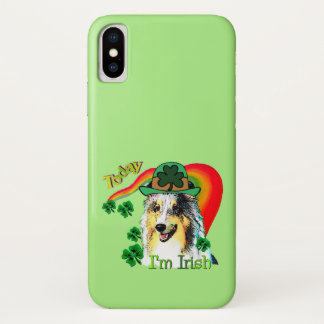 Shetland Sheepdog St Patricks iPhone X Case