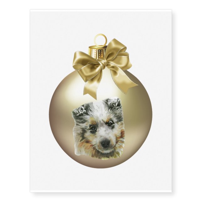 Shetland Sheepdog Temporary Tattoos (Front)