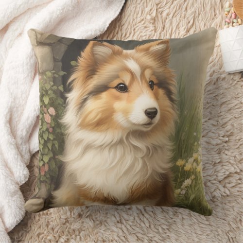 Shetland Sheepdog Throw Pillow