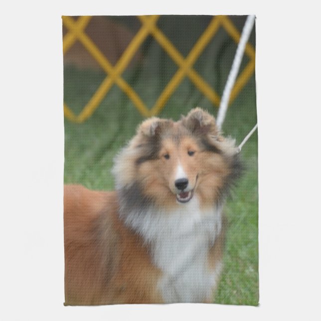 Shetland Sheepdog Towel (Vertical)