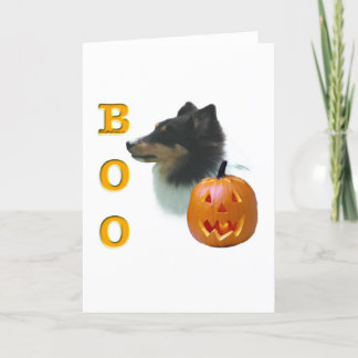 Shetland Sheepdog (tri color) Boo Card
