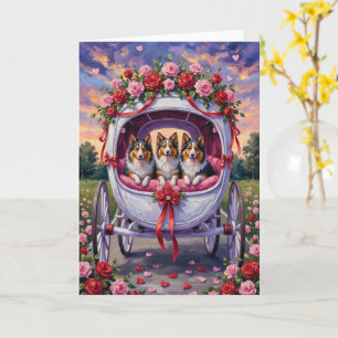 Shetland Sheepdog Valentine's Day  Card