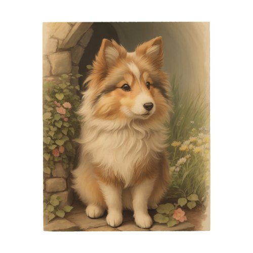 Shetland Sheepdog Wood Wall Art