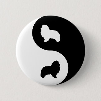 Shetland Sheepdog Yin Yang Button