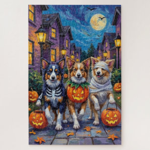 Shetland Sheepdogs in Halloween Costumes Jigsaw Puzzle