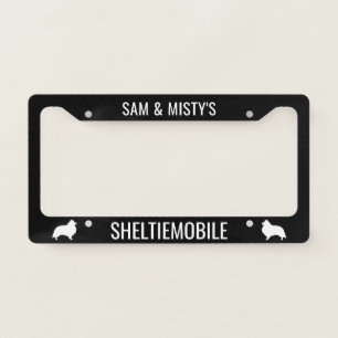 Shetland Sheepdogs Shelties Sheltiemobile Custom License Plate Frame