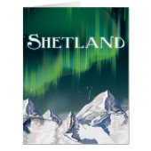 Shetland Vintage Travel Poster (Front)