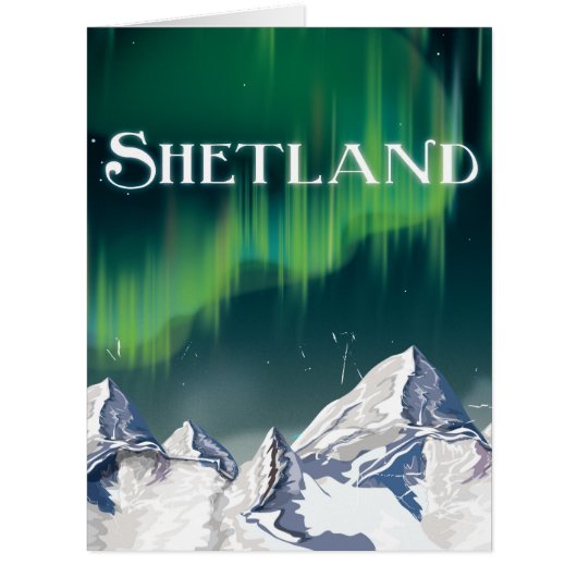 Shetland Vintage Travel Poster (Front)