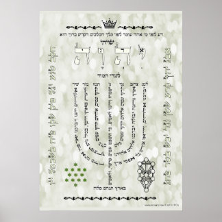 Shevitti with Psalm 67 Poster, All Sizes, Enhanced Poster