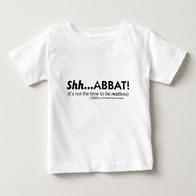 Shh... abbat! baby T-Shirt (Front)