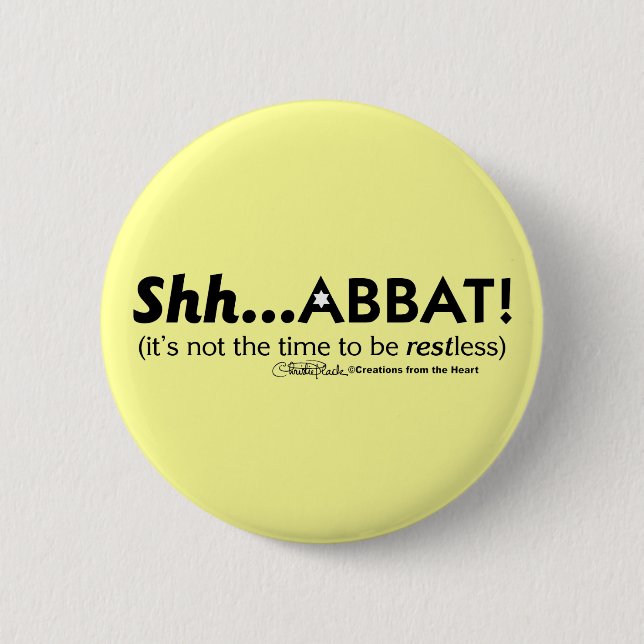 Shh...abbat! Button (Front)
