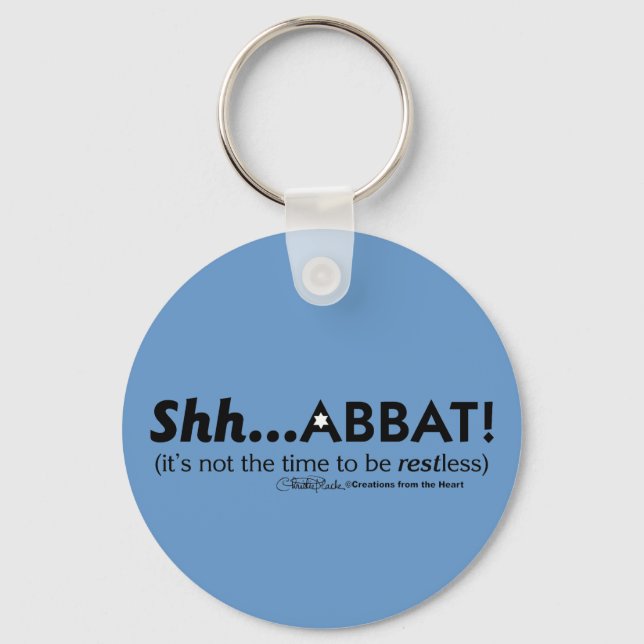 Shh...abbat! Keychain (Front)