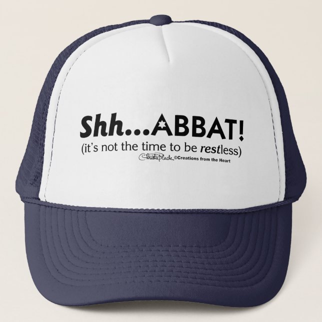 Shh...abbat ! trucker hat (Front)