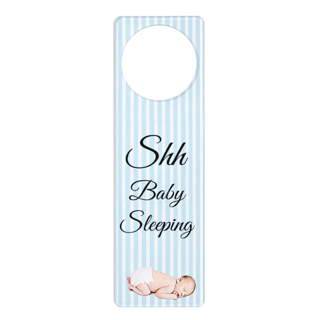 https://rlv.zcache.com/shh_baby_sleeping_do_not_disturb_sign_door_hanger-r7c34065bf334481bad67f39919de205a_i98jt_8byvr_644.webp