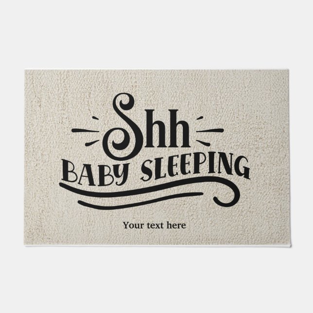 Shh.. Baby Sleeping Doormat (Front)