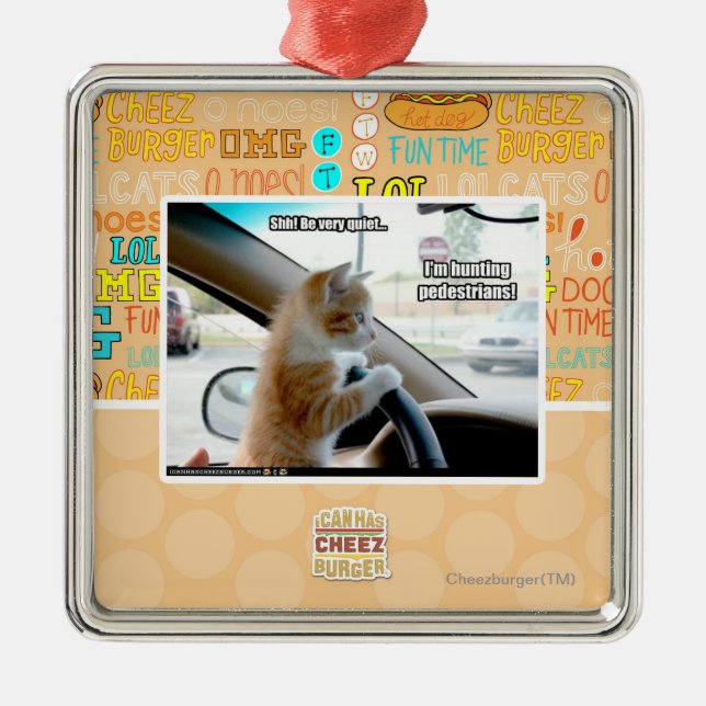 Shh! Be very quiet Metal Ornament (Front)