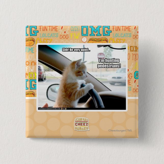 Shh! Be very quiet Pinback Button (Front)